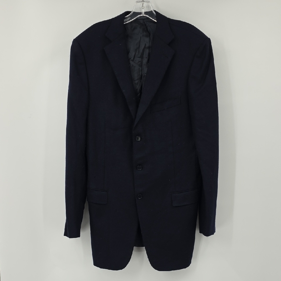 Ermenegildo Zegna Su Misura Classic Blue Men's Blazer Size 56L